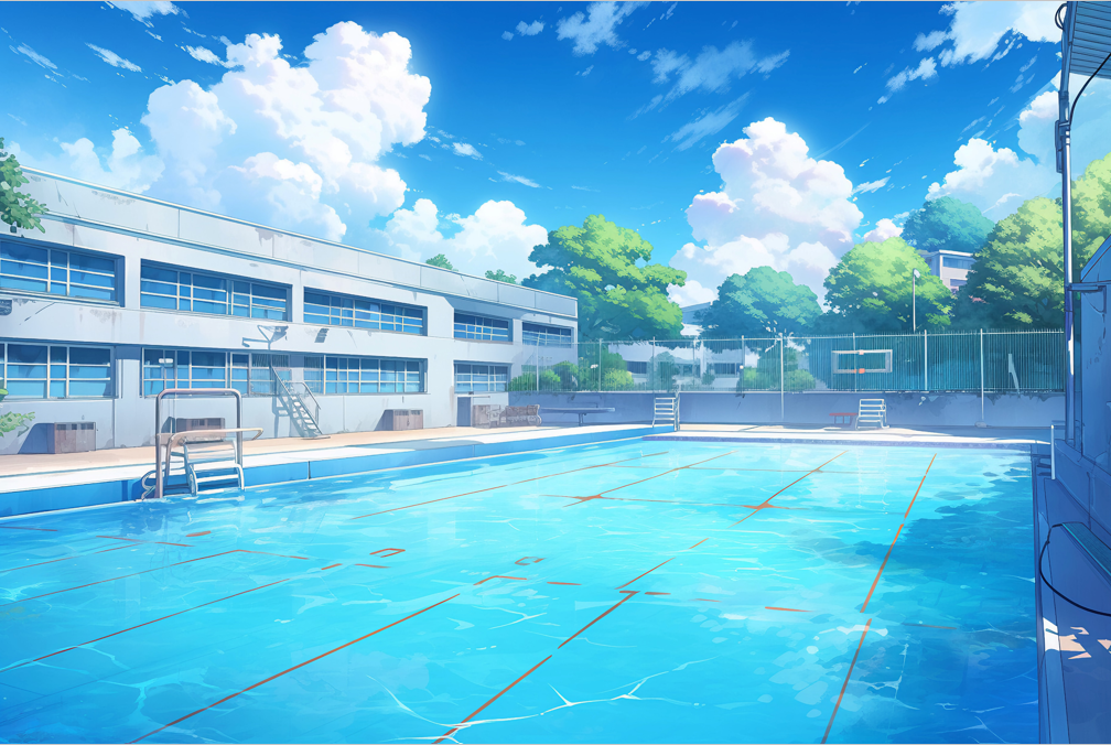 学校プールのオーバーフロー共済会